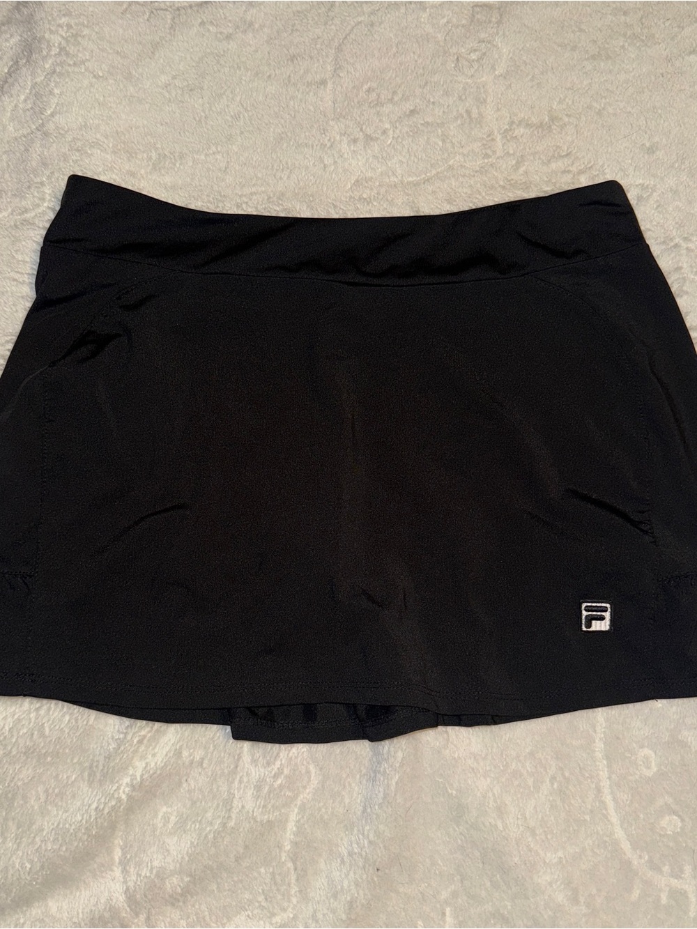 FILA Black Athletic Skort with Small Logo M
